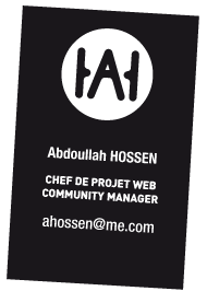 Abdoullah Hossen - Carte de visite