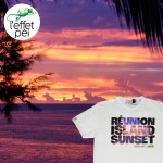 T-shirt Sunset Reunion Island