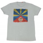 T-shirt Gris - Drapeau de la Réunion